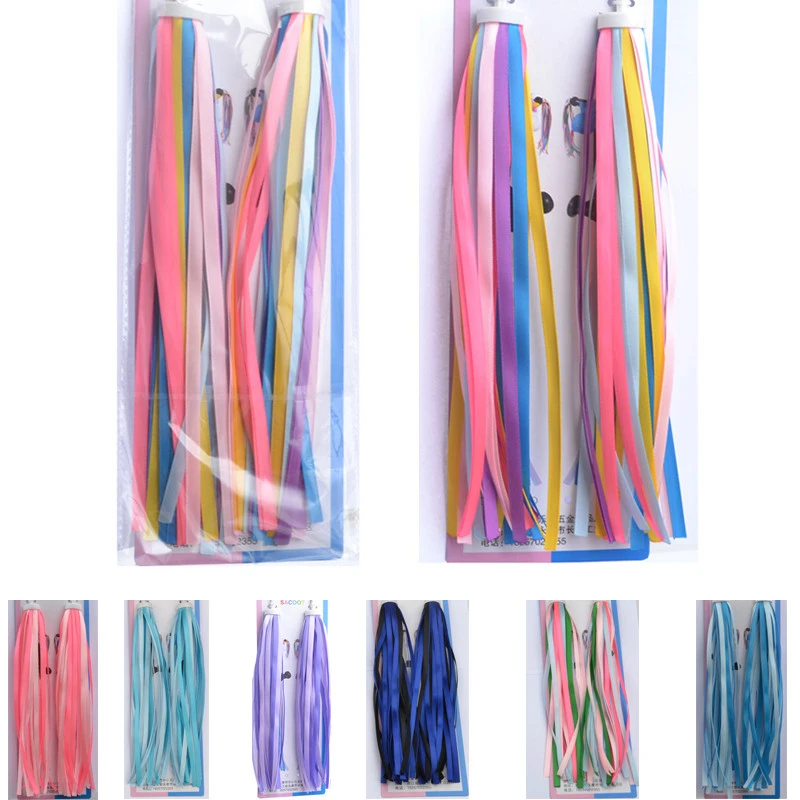 

High quality 2pcs Bicycle Cycling Tricycle Kids Girls Boys Colorful Handlebar Streamers Tassels Bike accesorios bicicleta
