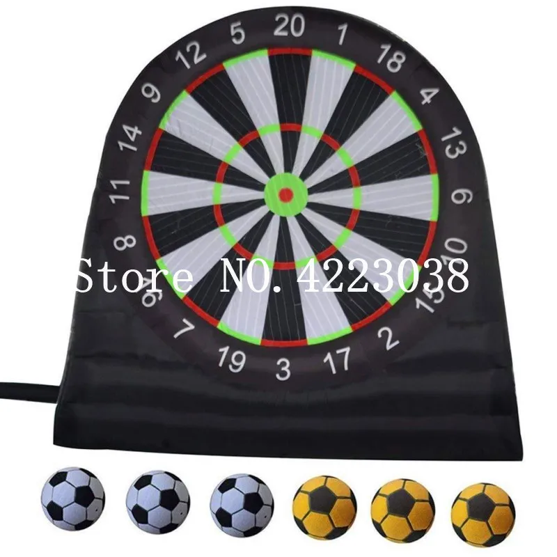 

Free shipping,Good quality 3m high inflatable foot darts,dart game,giant inflatable football soccer dart board