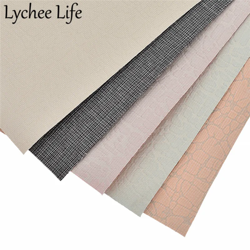 Lychee Life полосатая сетка с принтом кожаная ткань A4 красочные 21x29 см ПВХ ткань DIY ручной работы швейная одежда аксессуары поставки