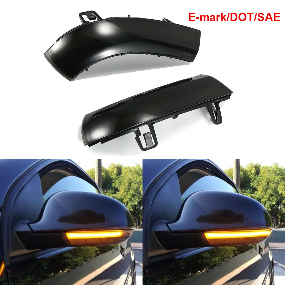 

Dynamic Turn Signal LED Rearview Mirror Indicator Blinker Repeater Light For Skoda Superb B5 02-08 for VW Sharan 03-10 Passat B6