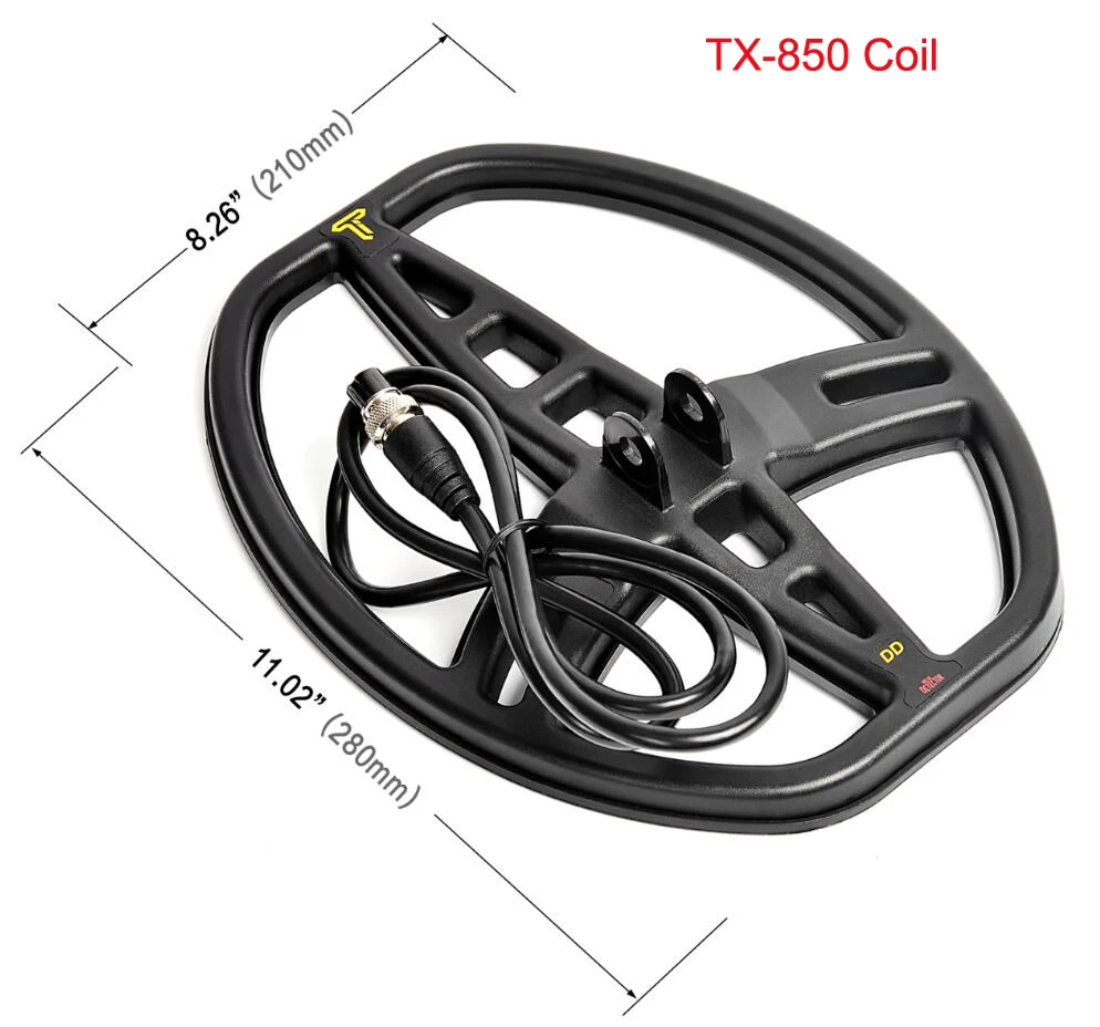 Металлоискатель TX-850 поисковая катушка 11,8x15,1 ''и 8,3x11'' подземный металлоискатель искатель сокровища Водонепроницаемая поисковая катушка - Цвет: TX-850 Small Coil