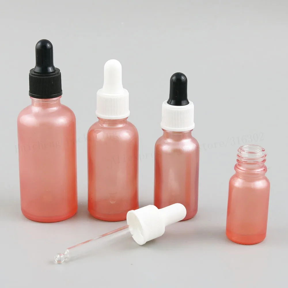 Download 200 x Pink Glass Dropper Bottles 1oz Essential Oil Glass Piepette Dropper Container 10ml 30ml ...