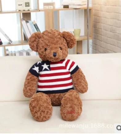 teddy bear with american flag