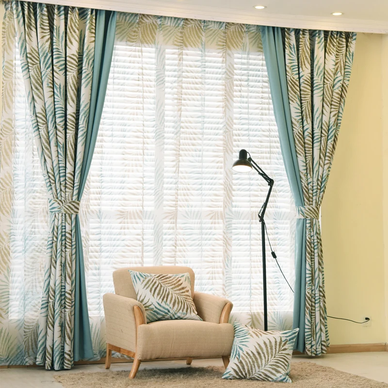 NAPEARL Country Style Curtains Thick Drapes Green Blue Patterned Unique Blue Patterned Curtains NAPEARL Country Style Curtains Thick Drapes Green Blue Patterned Unique Blue Patterned Curtains