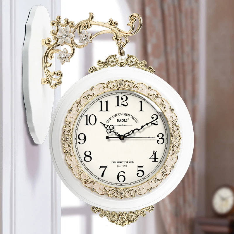 

European Double-sided Hidden Stash Wall Clock Modern Design Wall Watch Mechanism Mute Simple Clocks Pow Patrol Minimalist Clocks