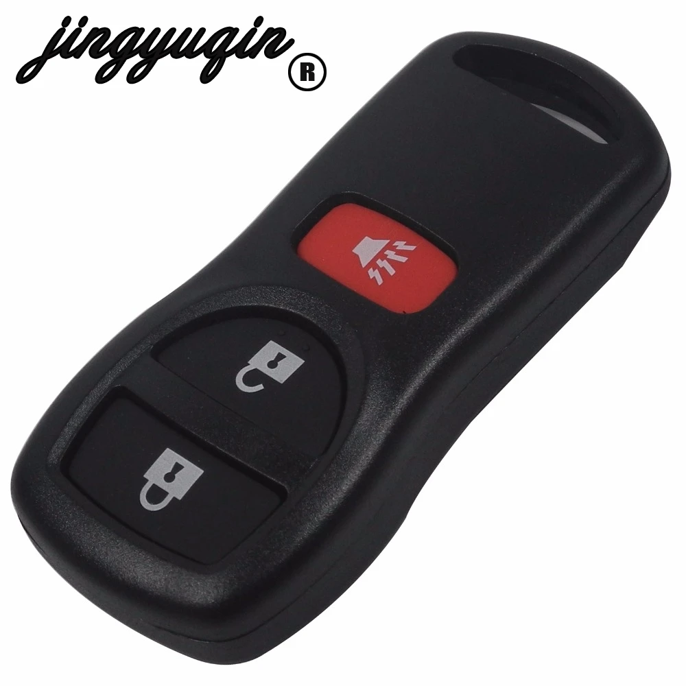 

3 Button Remote Entry Car Key Stying Fob Shell Case Cover Blank For Nissan Armada Xterra Pathfinder Frontier Quest Titan Murano