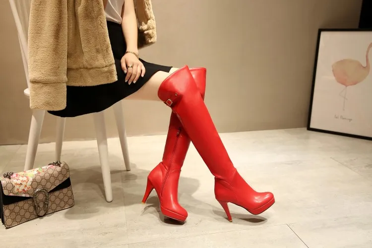 Г. Новые зимние ботинки женская обувь, большие размеры 34-46, осенне-зимняя обувь на высоком каблуке для женщин, пикантные повседневные женские ботинки, 6-3