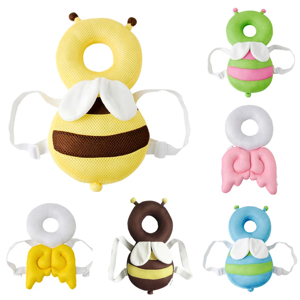 

Adjustable Infant Baby Toddler Safety Pads Baby Walkers Protective Pillow Head and Shoulder Protector Bee Design