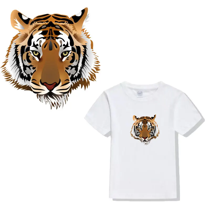 ZOTOONE мультфильм лев тигр Термотрансферная печать футболка печать узоры DIY стиральная устойчивая Горячая термопечать патч D