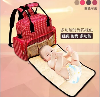 

4Colors Fashion Mommy bag Large Capacity Multi-functional Maternity Backpack Nursing bag Baby Diaper Bag Mommy Shoulder Bag
