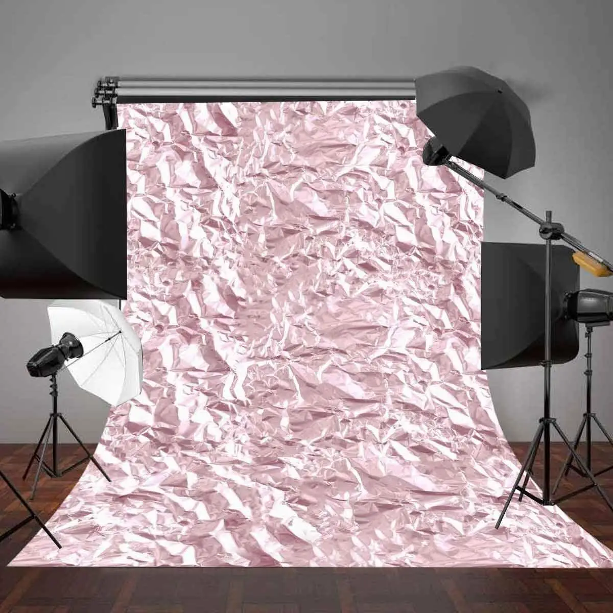5x7ft Millennium розовый фон яркие морщины пластиковые бумажные фотографии реквизит для