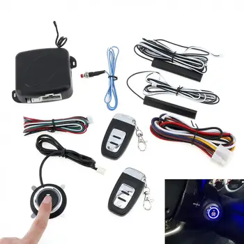 

Smart Auto Car Alarm Engine Starline Push Button Start Stop RFID Lock Ignition Switch Keyless Entry Starter System Anti-theft