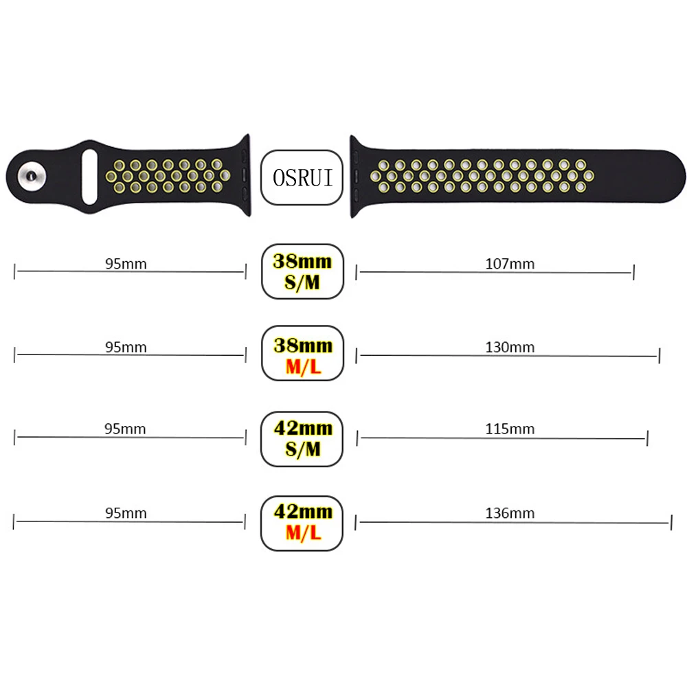Ремешок для apple watch 42 мм 38 мм 44 мм 40 мм correa iwatch 5 4 3 2 спортивный силиконовый браслет для apple watch 4 аксессуары