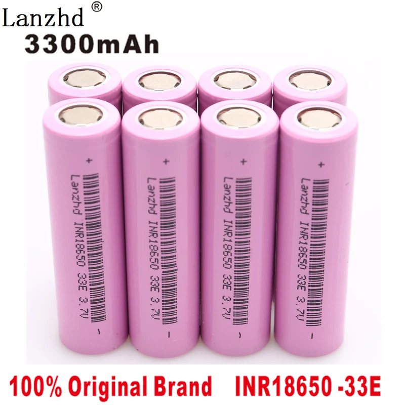 8PCS 18650 Battery 3.7V Li-ion Rechargeable Battery 3300mAh 30A for Flashlight large current 18650VTC7 Li ion lithium INR18650