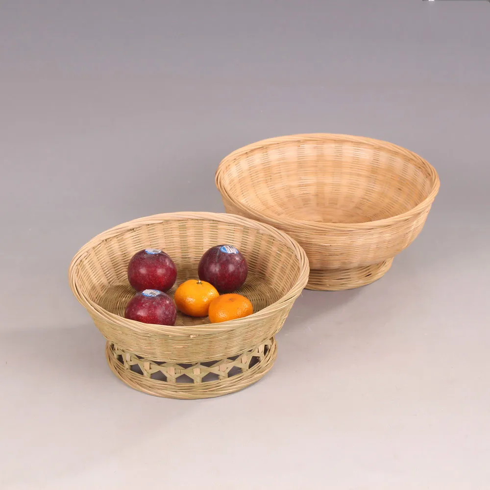 Tavolino Display Decorazione Frutta Spuntini Contenitore Giplar Cestini Vintage In Vimini Bamb/ù Naturale Per Il Pane per Servire Cibo per Ristorante//Cucina