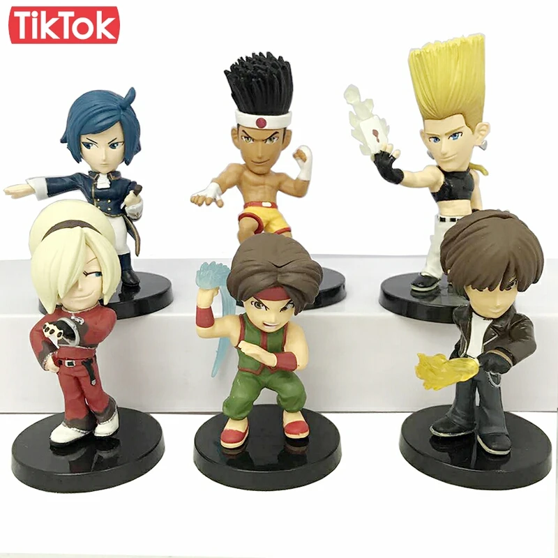 

KOF The King Of Fighters XIII Ash Crimson Iori Yagami Kyo Kusanagi Benimaru Nikaido Cartoon Toy Action Figure Model Doll Gift