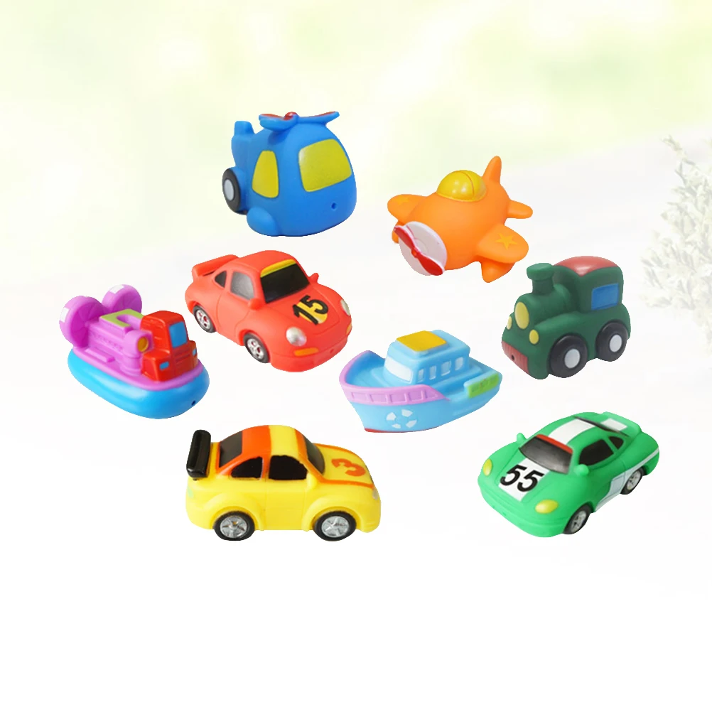8 шт. игрушки для ванной брызги Bathtime Fun Squeeze Sound Vehicle Shaped плавающая игрушка игрушки для ванной белка для малыша