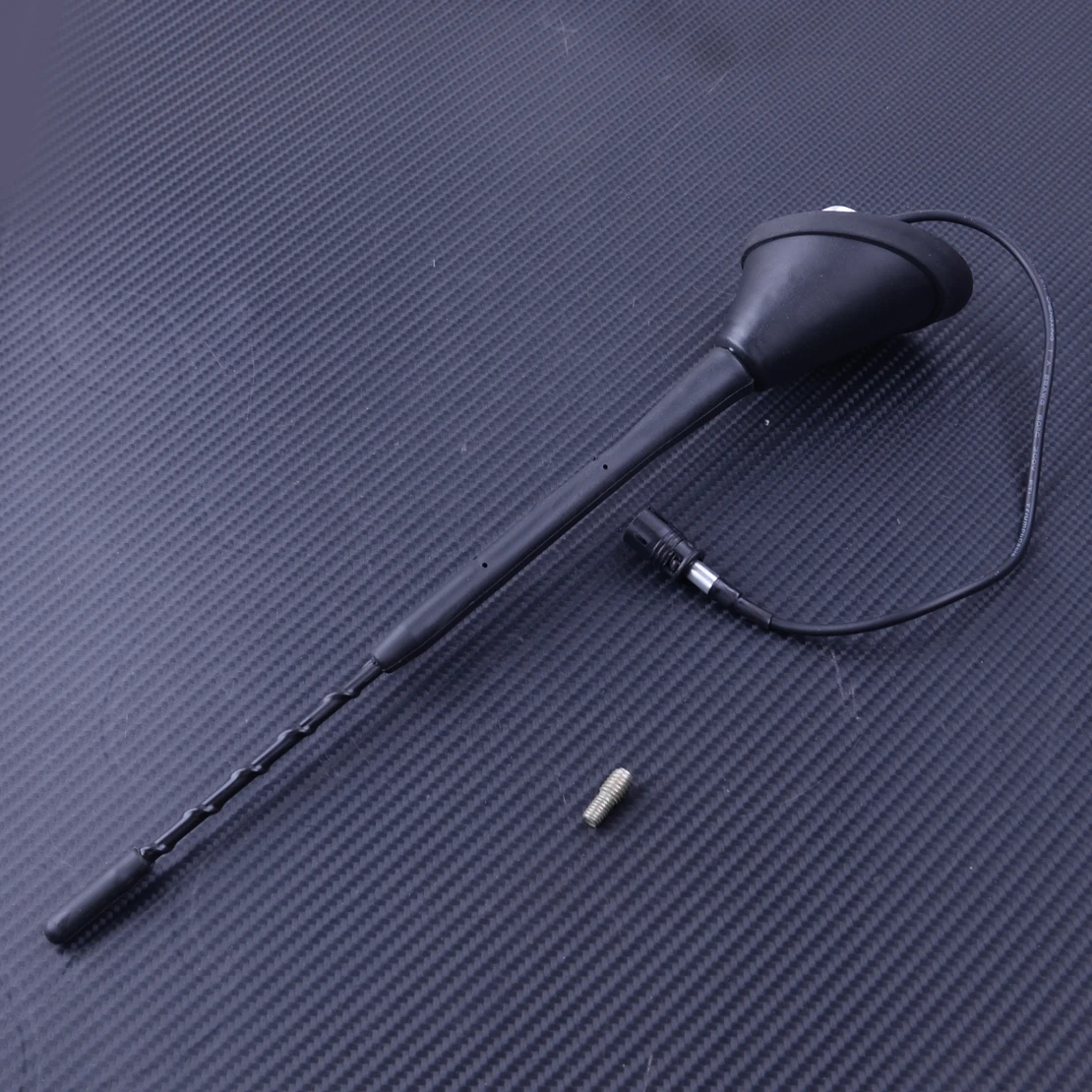 

DWCX Black 12V 9'' Screw Whip Car Roof Radio FM Antenna Aerial Mast Amplifier Booster Fit For BMW Mazda VW Toyota Corolla