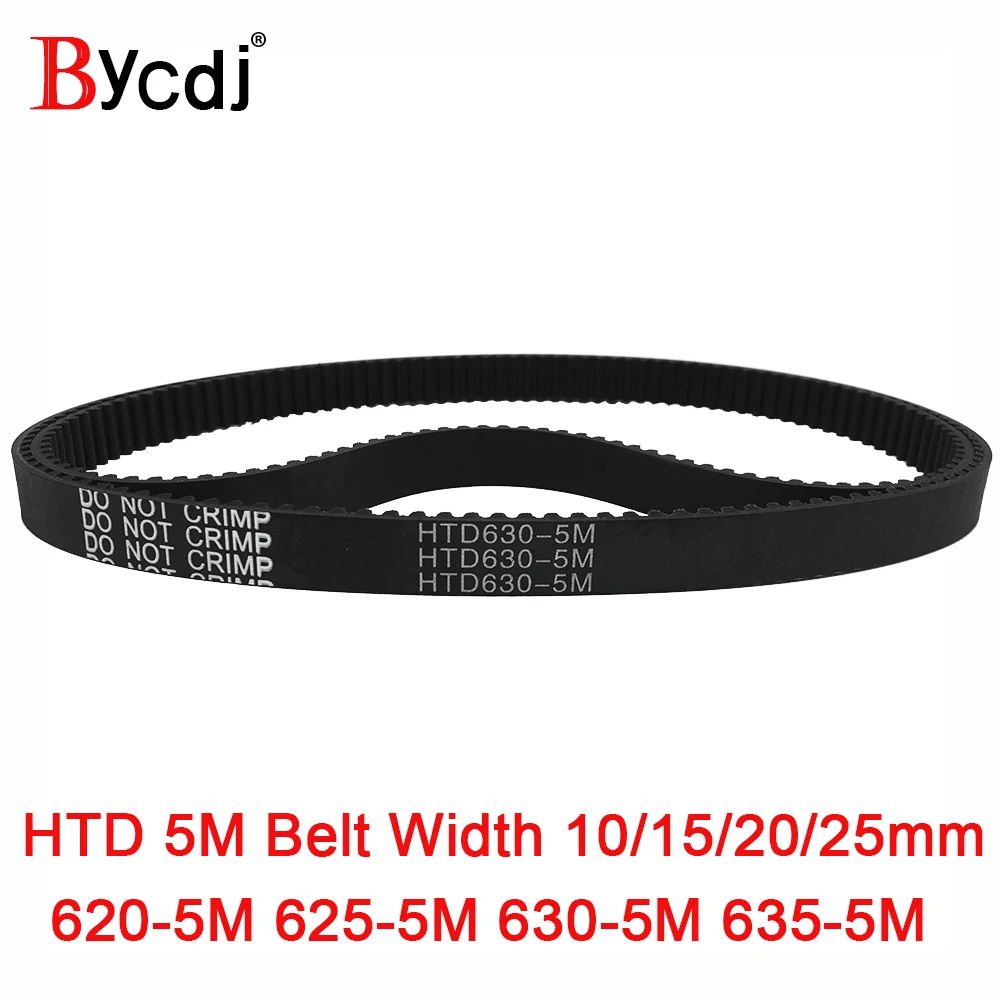 

Arc HTD 5M Timing belt C=620/625/630/635 width10/15/20/25mm Teeth 124/125/126/127 synchronous Belt 620-5M 625-5M 630-5M 635-5M