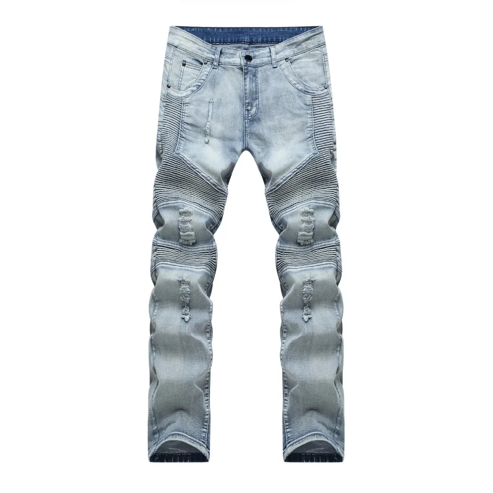 high end ripped jeans mens size