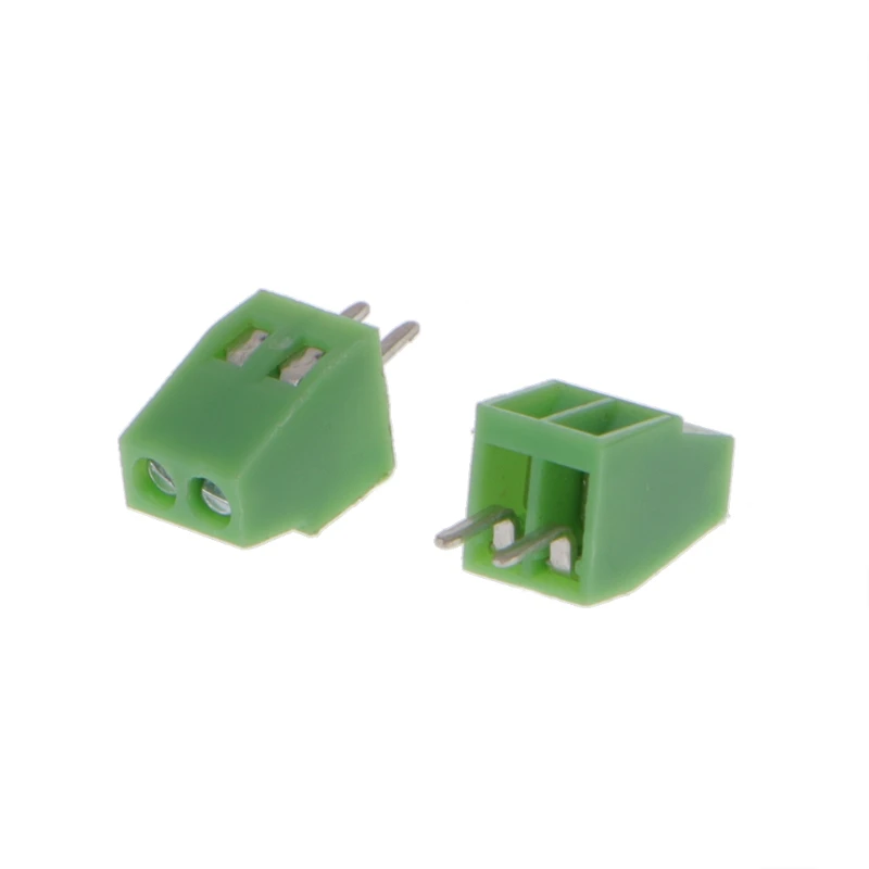 

OOTDTY 10pcs PCB Universal Screw Terminal Blocks Connector 2.54MM Pitch PCB Mount Screws 2Pin-10Pin