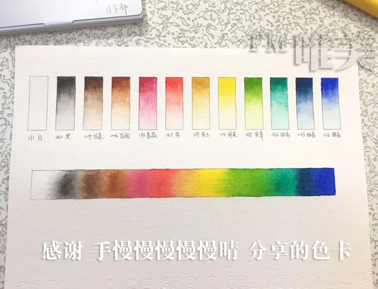 Япония импорт день Kusakabe художника класса акварельные краски в наборе 12 цветов 24 цвета почтовые наборы