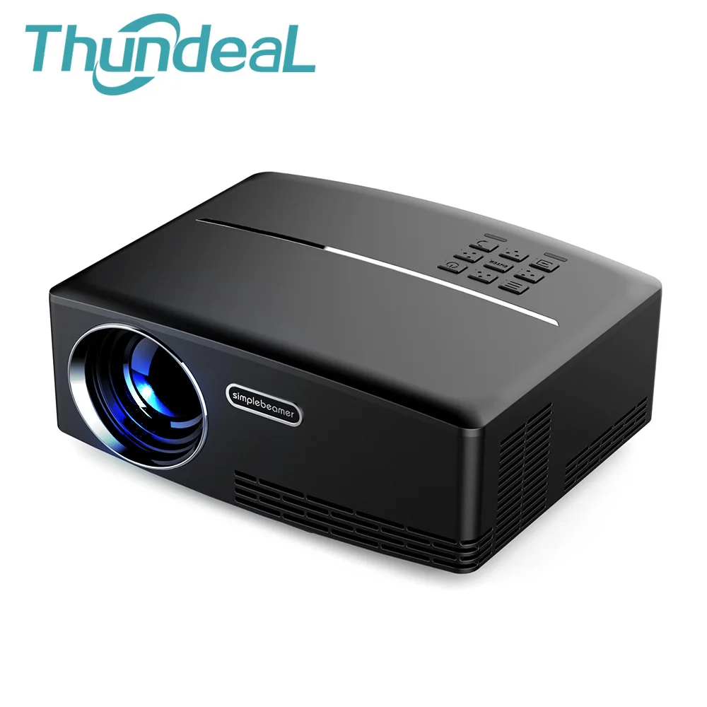 ThundeaL GP80 GP80UP Mini Smart Projector 1800 Lumens LED LCD Beamer Proyector VGA HDMI Optional Android