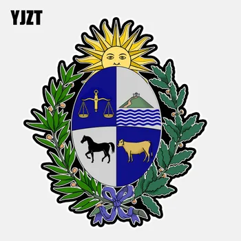 

YJZT 11.4CM*13CM Personality URUGUAY COAT OF ARMS Motorcycle Creative Car Sticker Decal 6-2976
