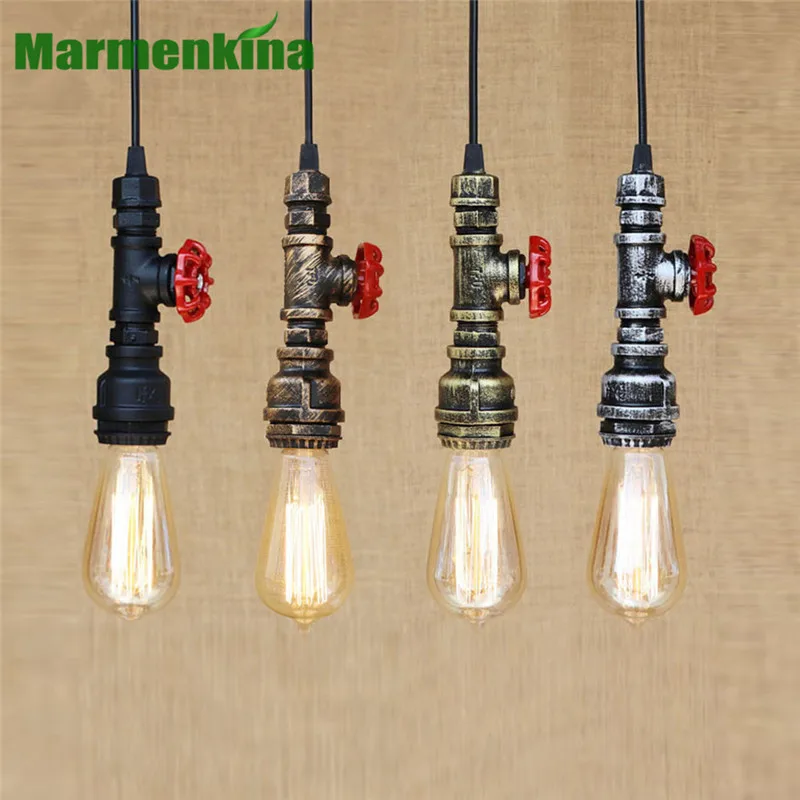 Nordic Countryside LOFT Pendant Lamps Water Pipe Chandeliers Single E27 lamp holder Retro Antique Restaurant Bar Cafe AC110-240V Nordic Countryside LOFT Pendant Lamps Water Pipe Chandeliers Single E27 lamp holder Retro Antique Restaurant Bar Cafe AC110-240V