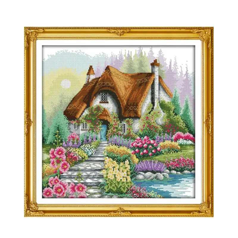 Flowers Home Furniture Sewing Handmade Embroidery Cross Stitch Kit dmc Spiraea Chinese-style decorative painting | Дом и сад
