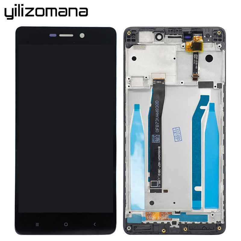 YILIZOMANA сенсорный экран панель с рамкой для Xiaomi Redmi Hongmi 3 3s ЖК-дисплей дигитайзер сборка Замена+ бесплатно