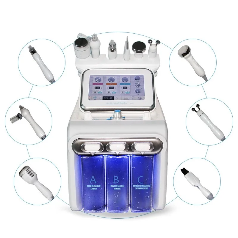 

6 in 1 oxygen jet peel oxygen jet peel bio rf facial care device for home use