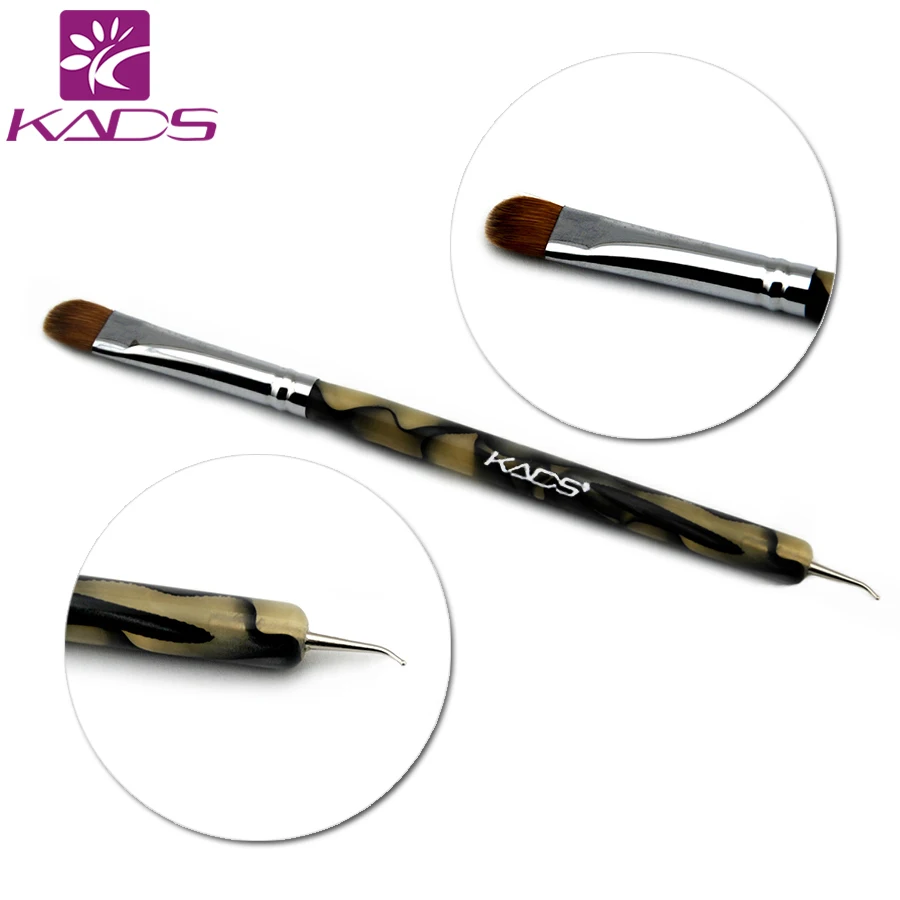 

Double Heads 100% Kolinsky French Sable Nail Brush 2 Way Acrylic Nail Art Brush Builder Set Kit DIY Nail Tools Gel acrylic Brush