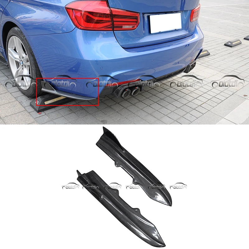 F30 M Tech Diffuser Carbon Fiber Rear Spoiler For Bmw F30 F35 M Sport 12 17 Bumpers Vehicle Parts Accessories