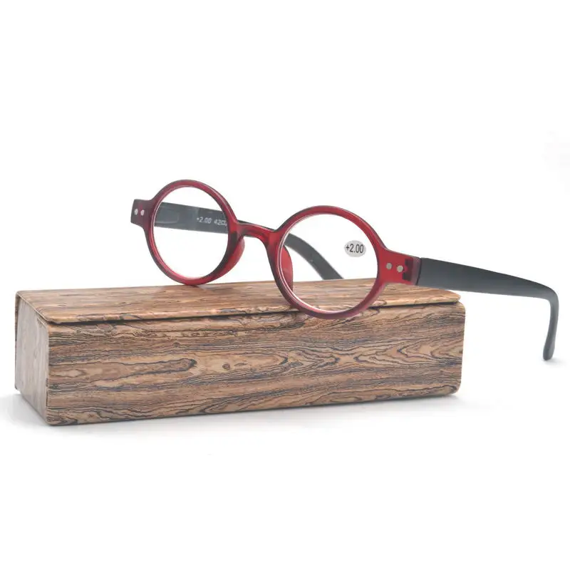 MINCL/ Small Round Frame Men Women Reading Glasses Presbyopic Glasses