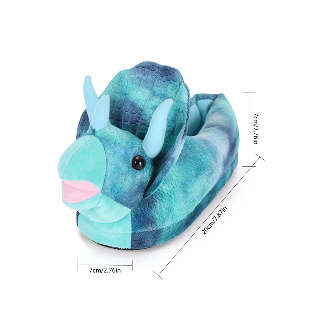 Bulldog em Forma de Algodão Macios para Crianças Chinelos Quentes Criativo Colorido Poodle Coala Triceratops Gato Casa Piso 8 Online shopping