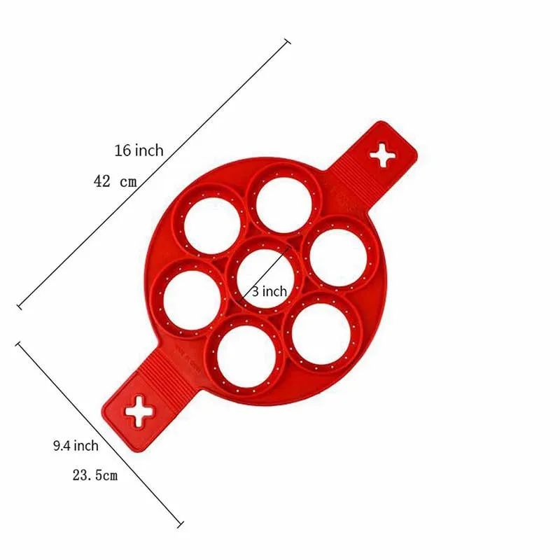 Силиконовая блинница для приготовления яичных колец, антипригарная легкая Фантастическая форма для омлета, кухонные гаджеты, инструменты для приготовления пищи, откидная плита