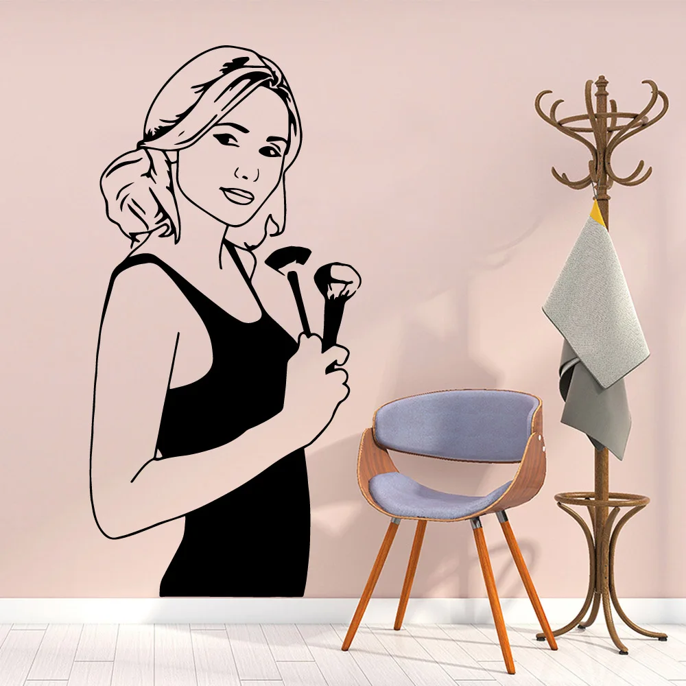 

Fashionable makeup Wallpaper Home Decoration Wall Sticker For Kids Rooms Nursery Room Decor Wall Decal Home Decor