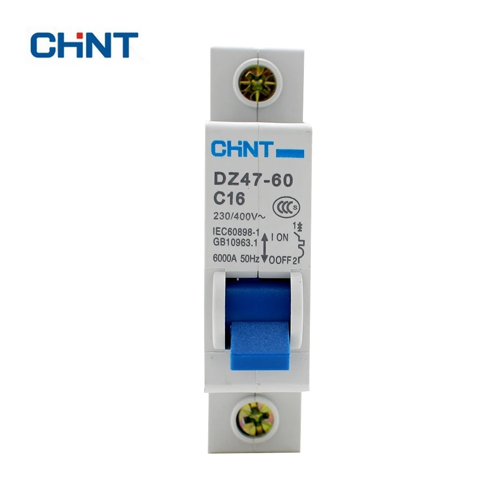 CHINT DZ47 60 C16 1P 16A бытовой миниатюрный автоматический выключатель с защитой от