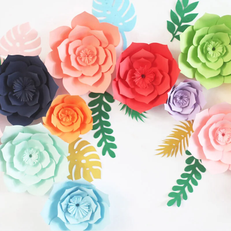 1 шт. 30 Вт 40 см DIY Искусственные бумажные цветы Свадебные украшения Детские День