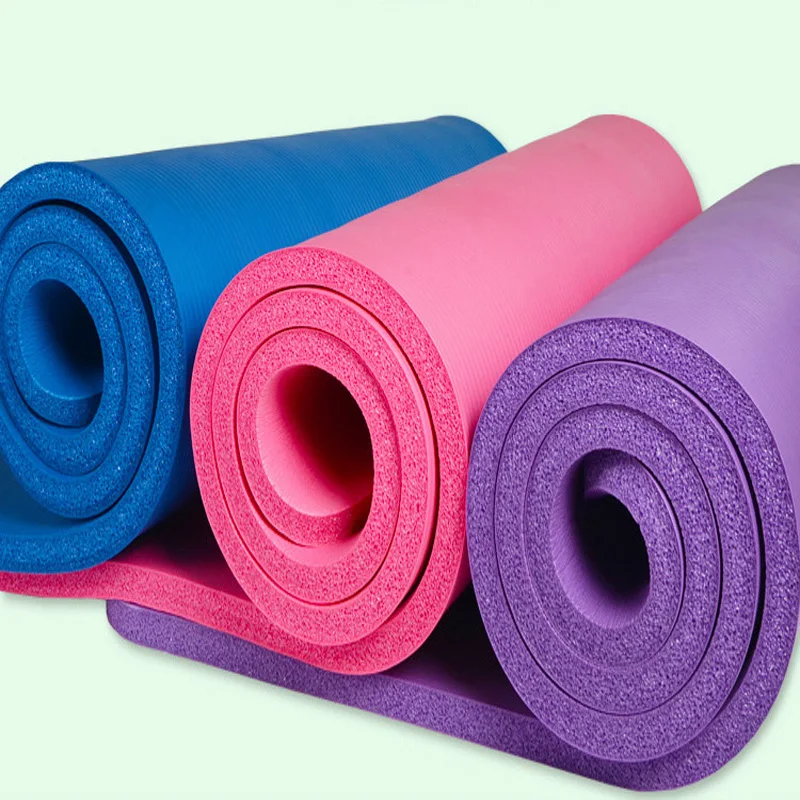 Набор Йога 4 шт. 10 мм Нескользящие коврики для йоги для Фитнес Пилатес упражнения коврики + 65 см йога Фитнес шары + 1 * Йога сумка + 1 * насос Air + 1 *