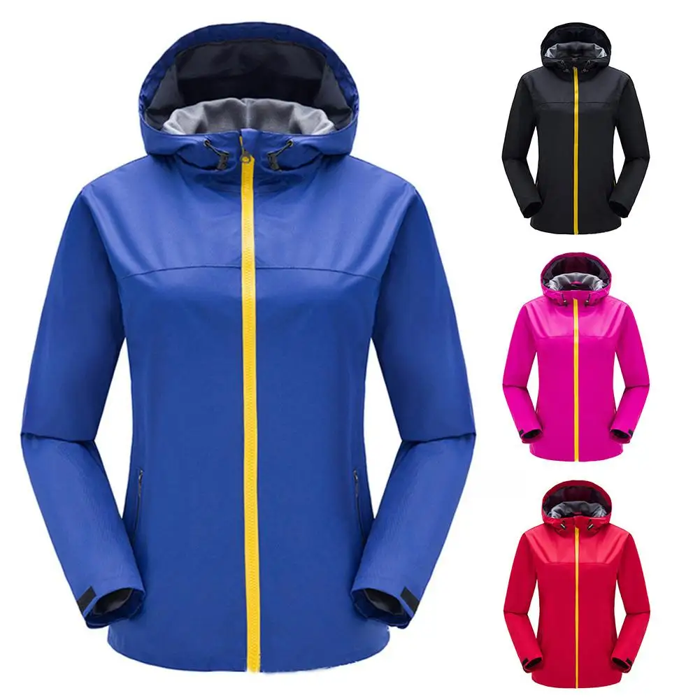 Keep Warm Women's Thin Single Layer Jacket Outdoor Sports Waterproof