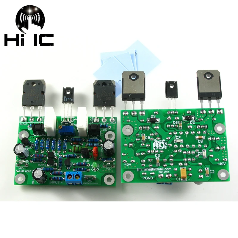 2 шт. стерео усилитель NAIM NAP250 MOD канала Hi Fi плата AMP DIY комплекты/готовые для 80 Вт 15 в