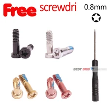 10 шт./лот задняя крышка винт для iPhone x 5G 5S 6G 6 6S 7 8 Plus нижний док-разъем пять звезд Pentalobe хвостовые винты