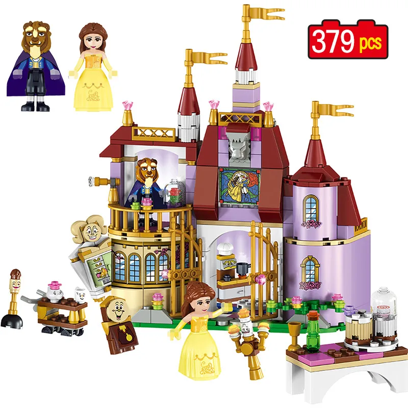 

Girl Castle Building Blocks 379pcs Princess Belles Enchanted Compatible Legolly Blocks Girls Friends Kids Toys for Children GB01