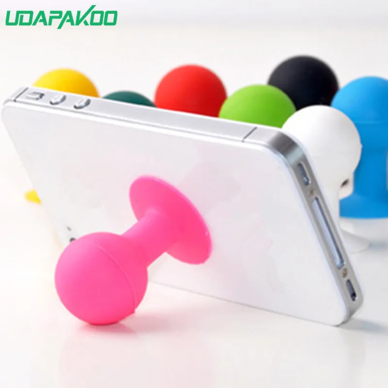 3Pcs/lot silicone mobile phone holders Suction cup mobile phone base for general models of