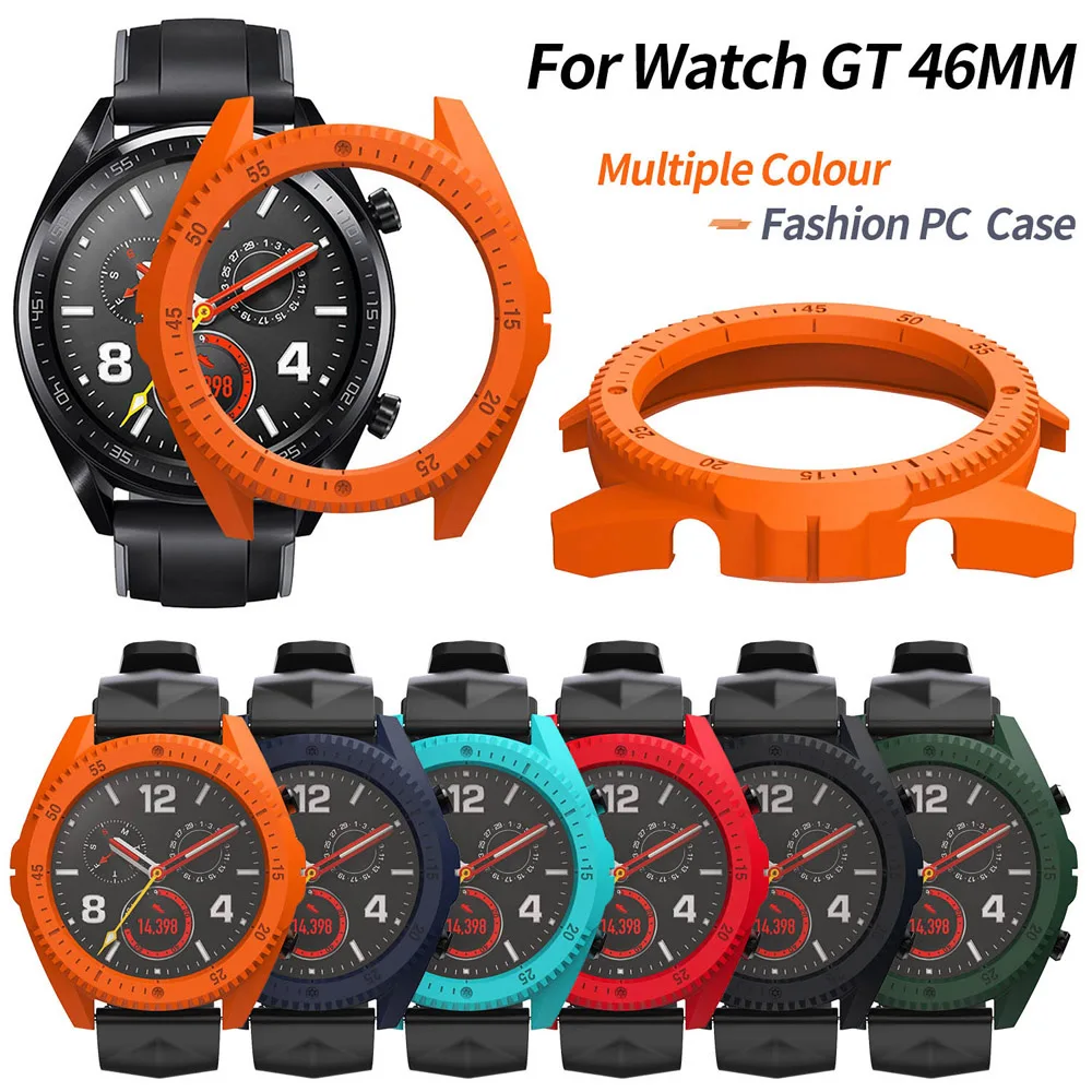 

Fashion Plastic Protector Case for Huawei Watch GT 46mm Cover Thin Bumper PC Hard Frame 9 Colors Shell Accessories