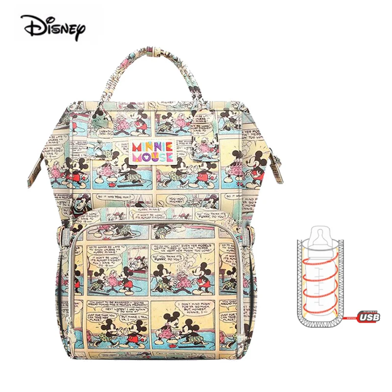 Disney с Микки Маусом Мышь USB Отопление Водонепроницаемый сумка из узорчатой ткани