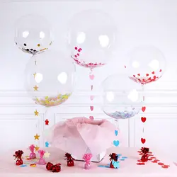 18 "светодиодный шар 50 светодиодный 5 м прозрачный пузырь красочные гелием воздушный шар света День Святого Валентина Свадьба Новогоднее