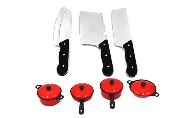 13pcs / lot Red Simulation Kitchen Cooking Toy children educational toys boy girl early education toys  LYQ 5